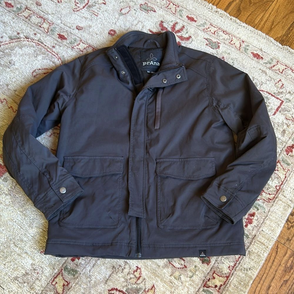 Prana Charcoal Field Jacket Men’s Size Medium Excellent Condition